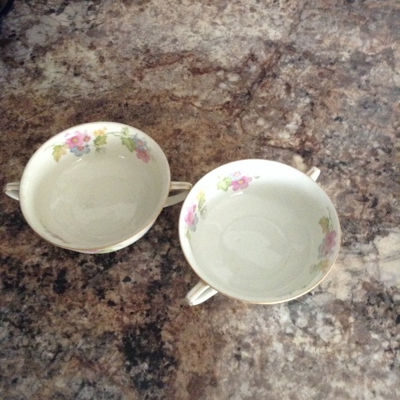 TK Thun Bohemia China SPRINGTIME Soup Bowls - Picture 3 of 3